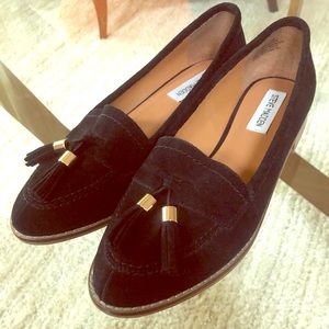 Steve Madden Makenzie black tassel loafers